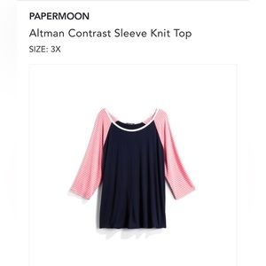 Paper Moon / Women’s Altman Contrast / 3/4 sleeve shirt